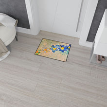 Load image into Gallery viewer, FLYING BLUE FLOWERS Heavy Duty Floor Mat