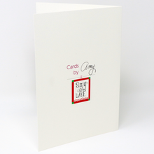 Load image into Gallery viewer, Red Flowers with Black Stems Greeting Card