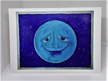Load image into Gallery viewer, Blue Moon with a Smile Greeting Card