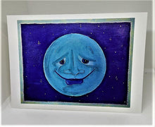 Load image into Gallery viewer, Blue Moon with a Smile Greeting Card