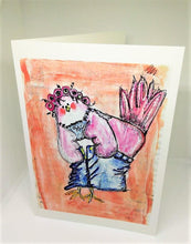 Load image into Gallery viewer, Skinny Jean Struggle Chick Greeting Card