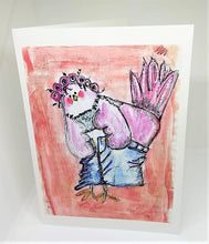Load image into Gallery viewer, Skinny Jean Struggle Chick Greeting Card