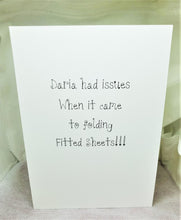 Load image into Gallery viewer, Fitted Sheets Greeting Card