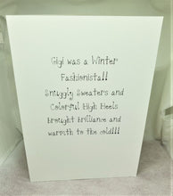 Load image into Gallery viewer, Winter Fashionista Greeting Card