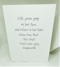 Load image into Gallery viewer, Green Goop Aging Cure Greeting Card