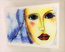 Load image into Gallery viewer, Woman with Beads in her Hair Greeting Card