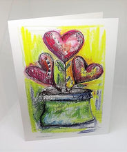 Load image into Gallery viewer, Hearts in a Pot Greeting Card