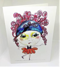 Load image into Gallery viewer, Little Girl with the Curly Red Hair Greeting Card