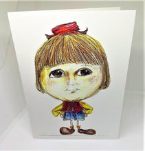 Load image into Gallery viewer, Little Girl with a Little Red Hat Greeting Card