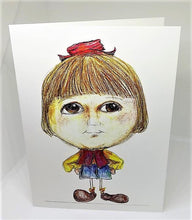 Load image into Gallery viewer, Little Girl with a Little Red Hat Greeting Card