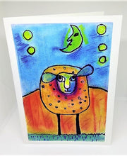 Load image into Gallery viewer, Little Lamb Under the Moon Greeting Card