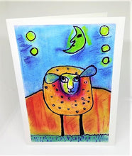 Load image into Gallery viewer, Little Lamb Under the Moon Greeting Card