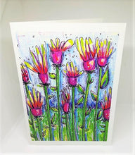 Load image into Gallery viewer, Reaching for the Sun Flowers Greeting Card