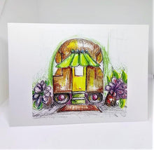 Load image into Gallery viewer, Glamper Camper with an Awning Greeting Card