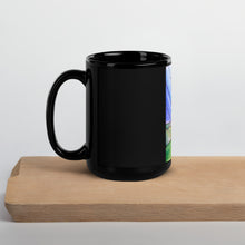 Load image into Gallery viewer, LOVE ABOVE Black Glossy Mug