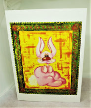 Load image into Gallery viewer, Pink Bunny and Fuzzy Tail Greeting Card