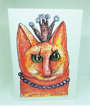 Load image into Gallery viewer, The QUEEN Cat Greeting Card