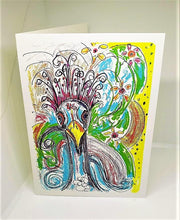 Load image into Gallery viewer, PEACOCK PERFECTION Greeting Card