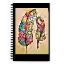 Load image into Gallery viewer, FEATHERS Spiral notebook