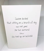 Load image into Gallery viewer, Zazoo and Air Ballet Just Us Chicks Greeting Card