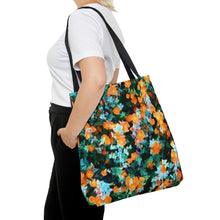 Load image into Gallery viewer, Daniel Gaddis Western Collection Turquoise and Orange Tote Bag (AOP)
