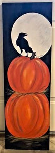 THURSDAY OCTOBER 17 The Crow in the Moon on a Couple of Pumpkins Painting Class