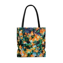 Load image into Gallery viewer, Daniel Gaddis Western Collection Turquoise and Orange Tote Bag (AOP)
