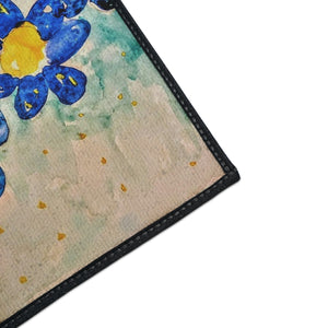 FLYING BLUE FLOWERS Heavy Duty Floor Mat