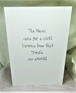 The Nieces Arrive! Greeting Card
