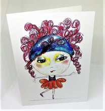 Load image into Gallery viewer, Little Girl with the Curly Red Hair Greeting Card
