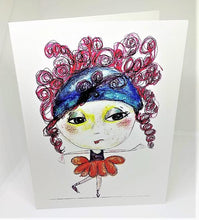 Load image into Gallery viewer, Little Girl with the Curly Red Hair Greeting Card
