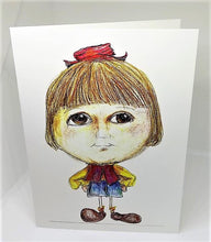 Load image into Gallery viewer, Little Girl with a Little Red Hat Greeting Card
