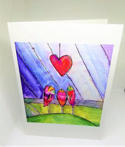 Love Above Greeting Card