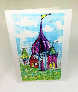 Little Elf Houses Greeting Card