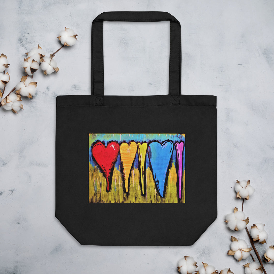 HEARTS IN EVERY COLOR Eco Tote Bag
