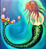 Load image into Gallery viewer, WEDNESDAY JANUARY 8 Let&#39;s Paint a MERMAID at the Moonrise Brewing Company!
