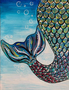 WEDNESDAY JANUARY 8 Let's Paint a MERMAID at the Moonrise Brewing Company!