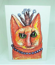 Load image into Gallery viewer, The QUEEN Cat Greeting Card
