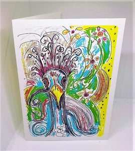 PEACOCK PERFECTION  Greeting Card