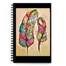 Load image into Gallery viewer, FEATHERS Spiral notebook
